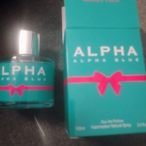 Alpha Blue Eau de Parfum - Teal & Pink Bottle